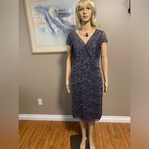 Marina brand dress, gray, medium